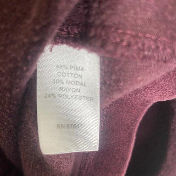 Pure Jill Velour Dress Women Size XL Pima Cotton Plush Velvet Shift Pockets - Picture 3 of 9